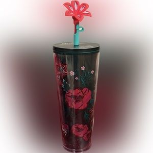 Starbucks silicone straw topper tumbler Christmas collection 2022